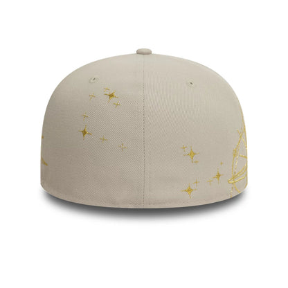 This is a New Era Zodiac Light Beige 59FIFTY Fitted Cap 4