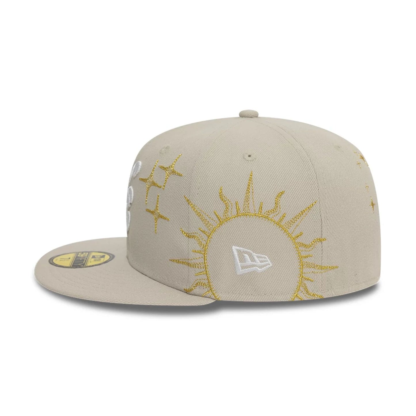 This is a New Era Zodiac Light Beige 59FIFTY Fitted Cap 6