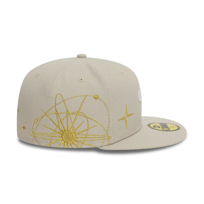 This is a New Era Zodiac Light Beige 59FIFTY Fitted Cap 7