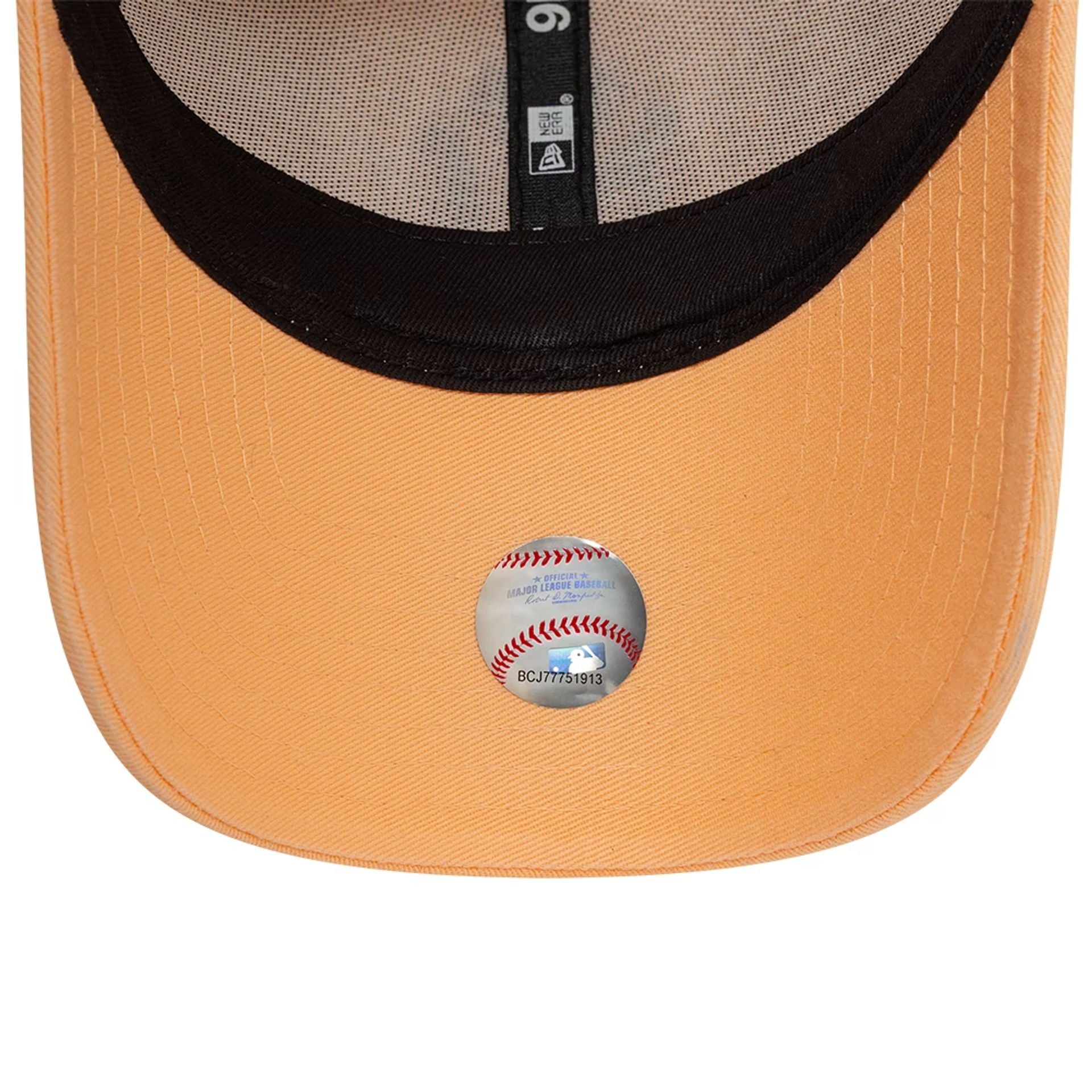 This is a New York Yankees MLB Washed Pastel Pastel Orange 9FORTY Adjustable Cap 2