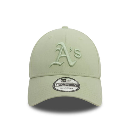 This is a Oakland Athletics MLB Washed Pastel Pastel Green 9FORTY Adjustable Cap 5