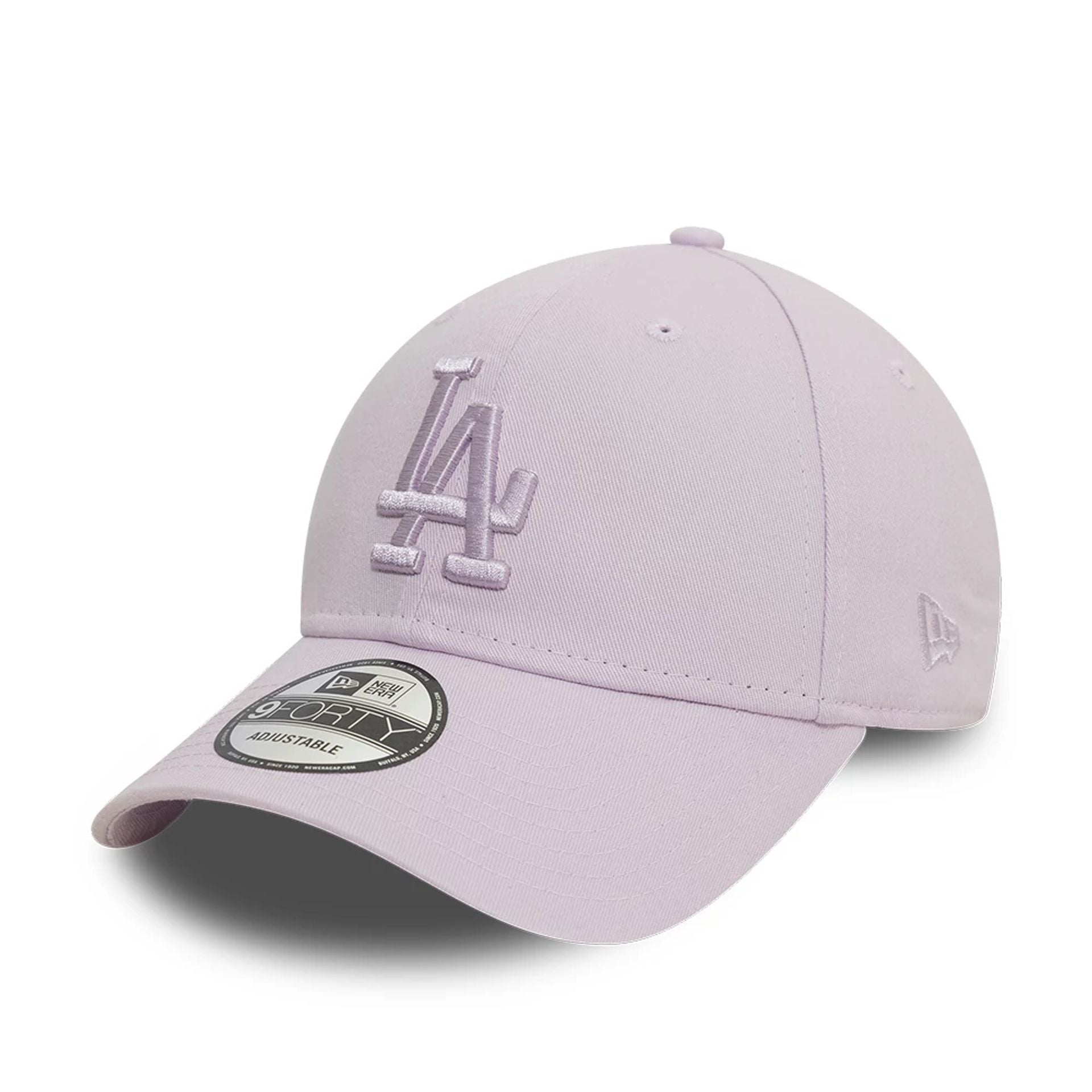 This is a LA Dodgers MLB Washed Pastel Purple 9FORTY Adjustable Cap 1