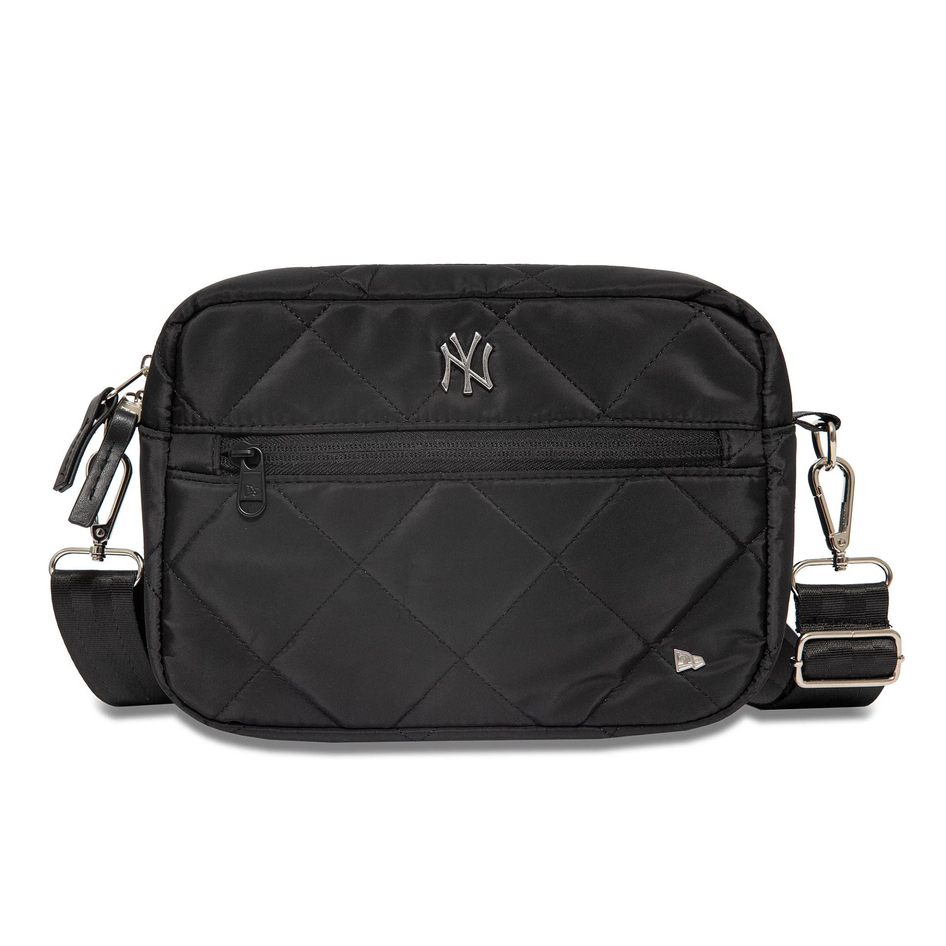 This is a New York Yankees Quilted Black Camera Bag 2