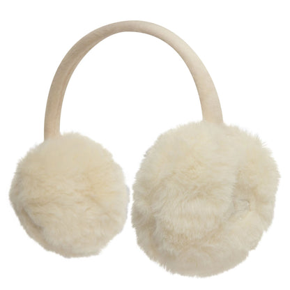 This is a New Era Faux Fur Cream Ear Muffs 4