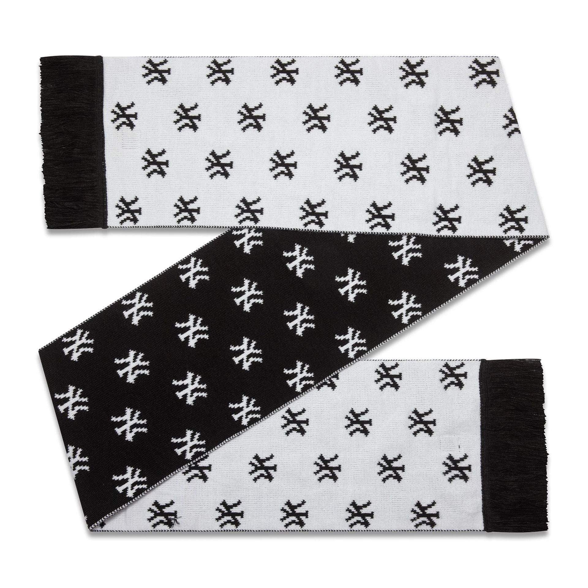 This is a New York Yankees MLB Monogram Black Scarf 2