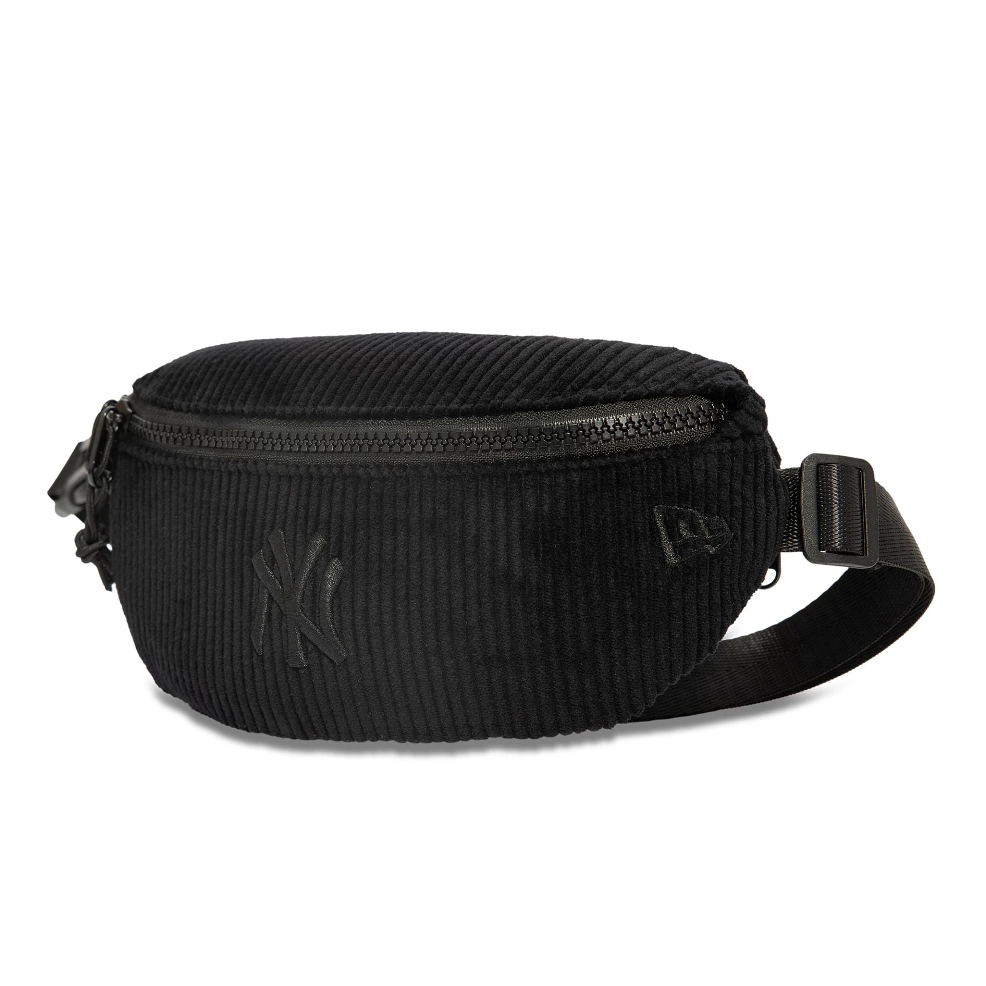 This is a New York Yankees Tonal Cord Black Waist Bag 1