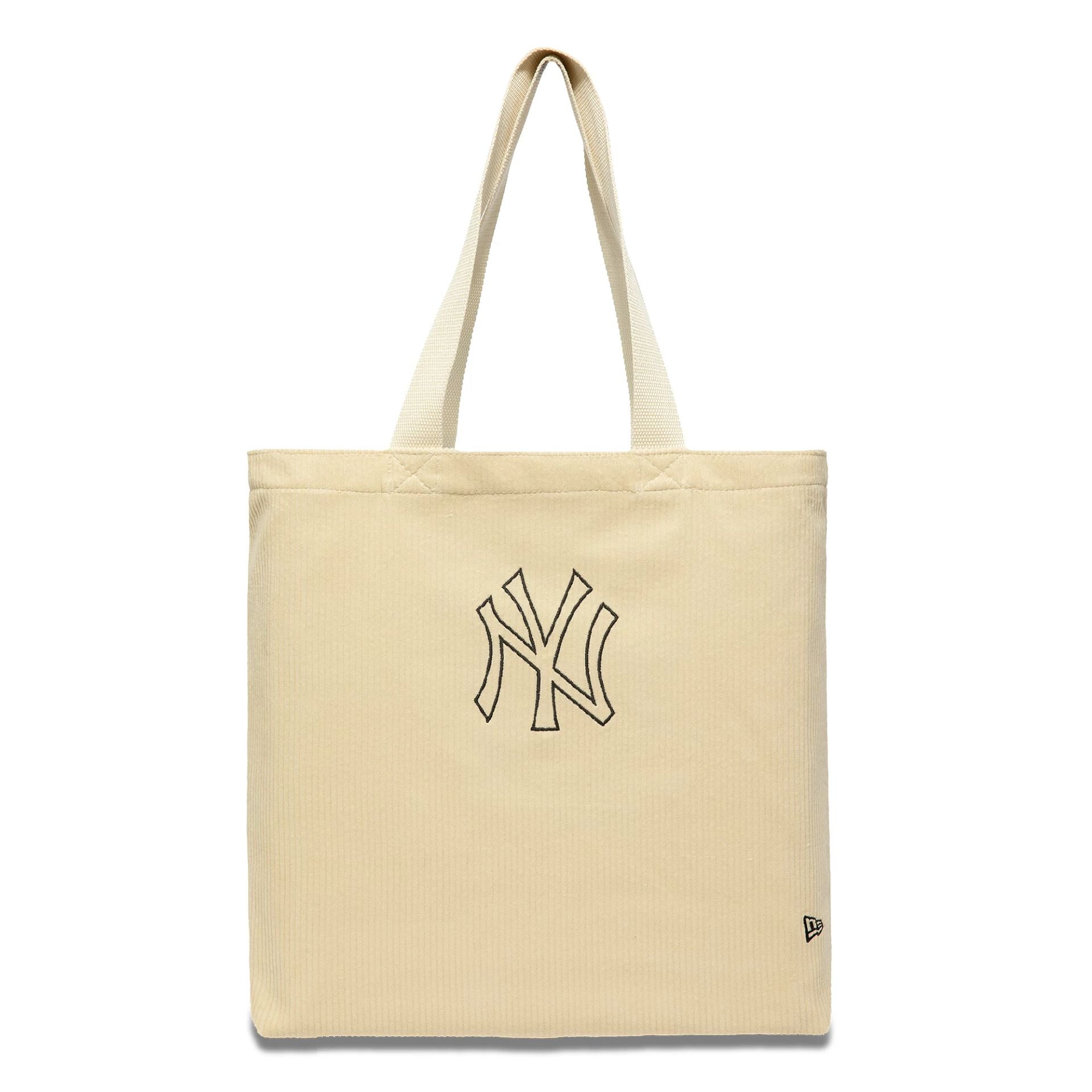 This is a New York Yankees Cord Cream Tote Bag 2