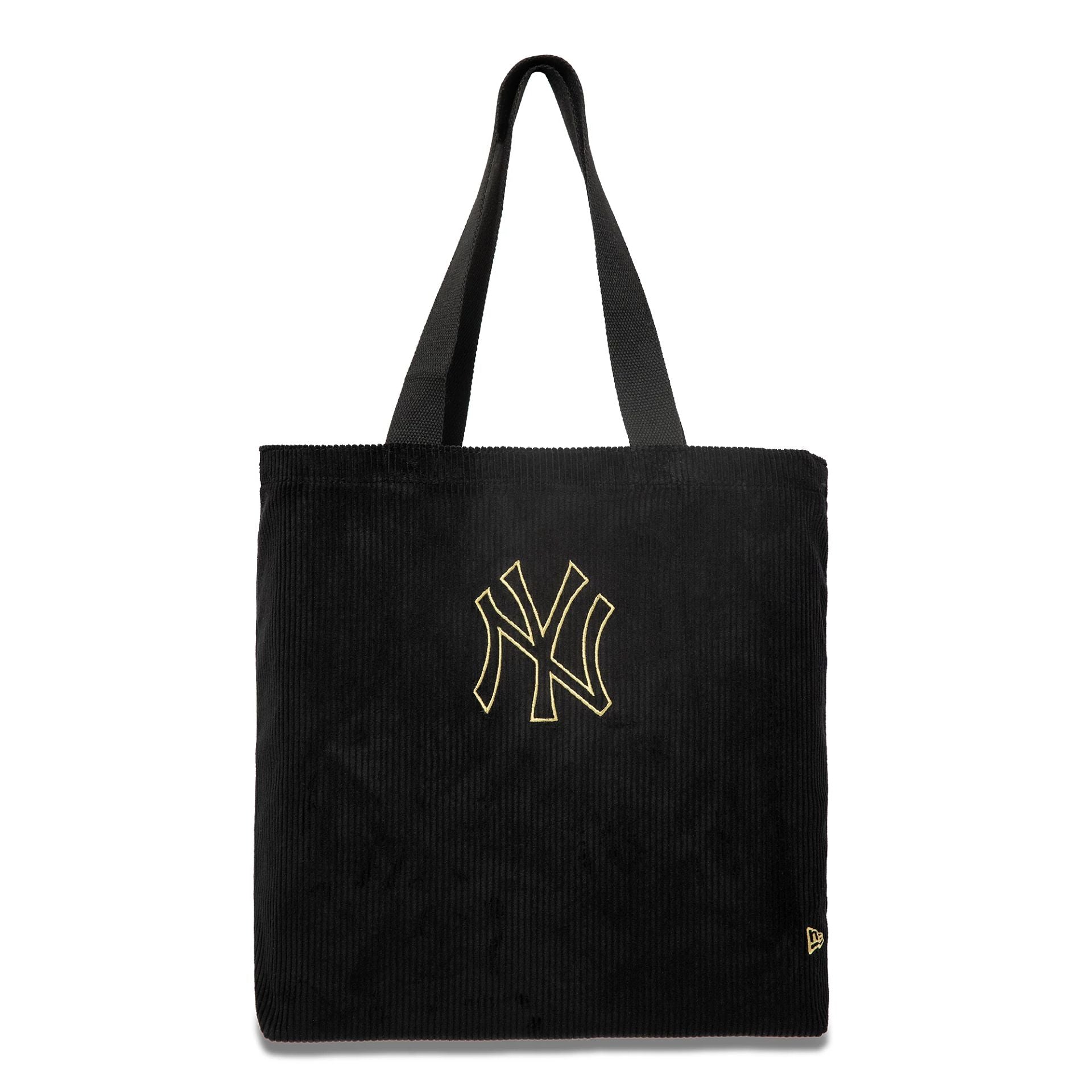 This is a New York Yankees Cord Black Tote Bag 2