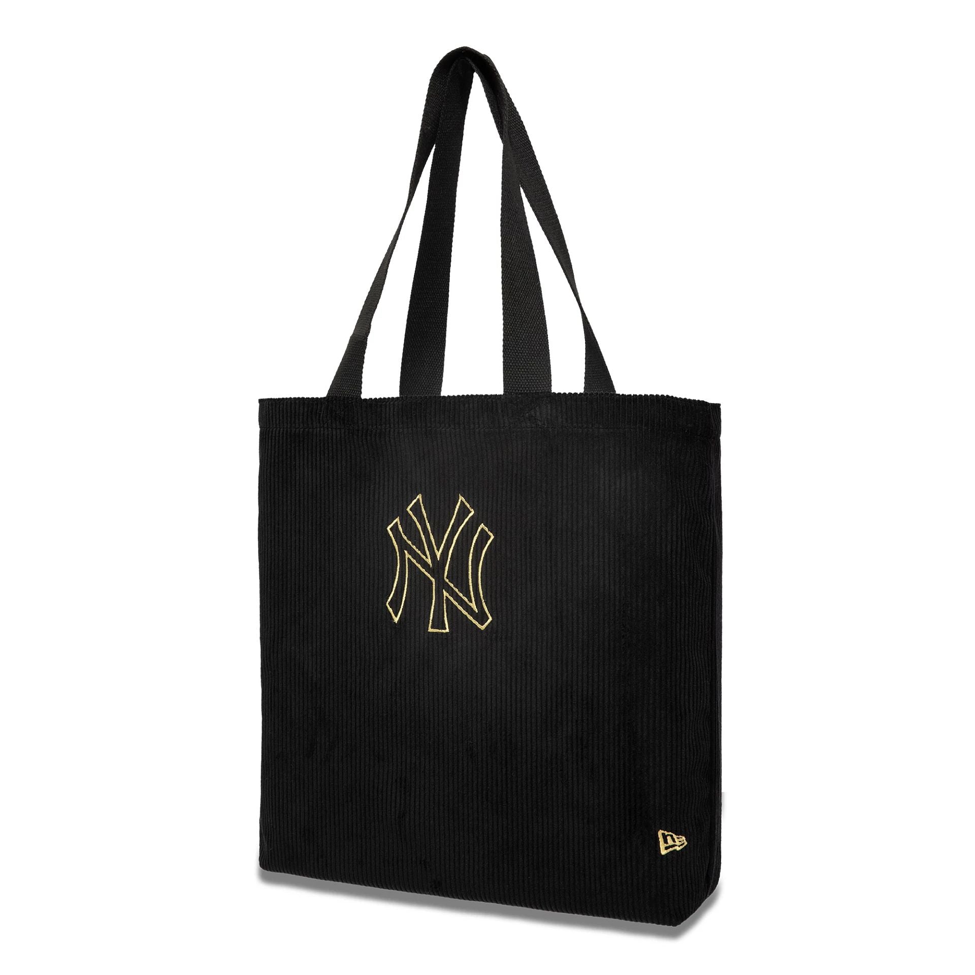 This is a New York Yankees Cord Black Tote Bag 1