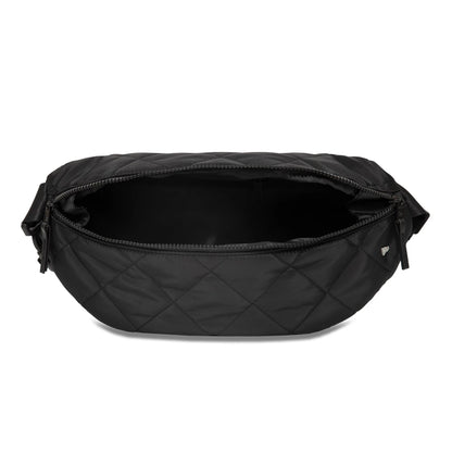 This is a New Era Quilted Black Waist Bag 5