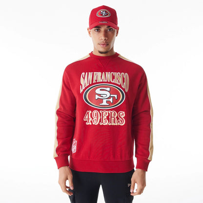 The Male model is wearing San Francisco 49Ers NFL Graphic Red Crew Neck Sweater  1