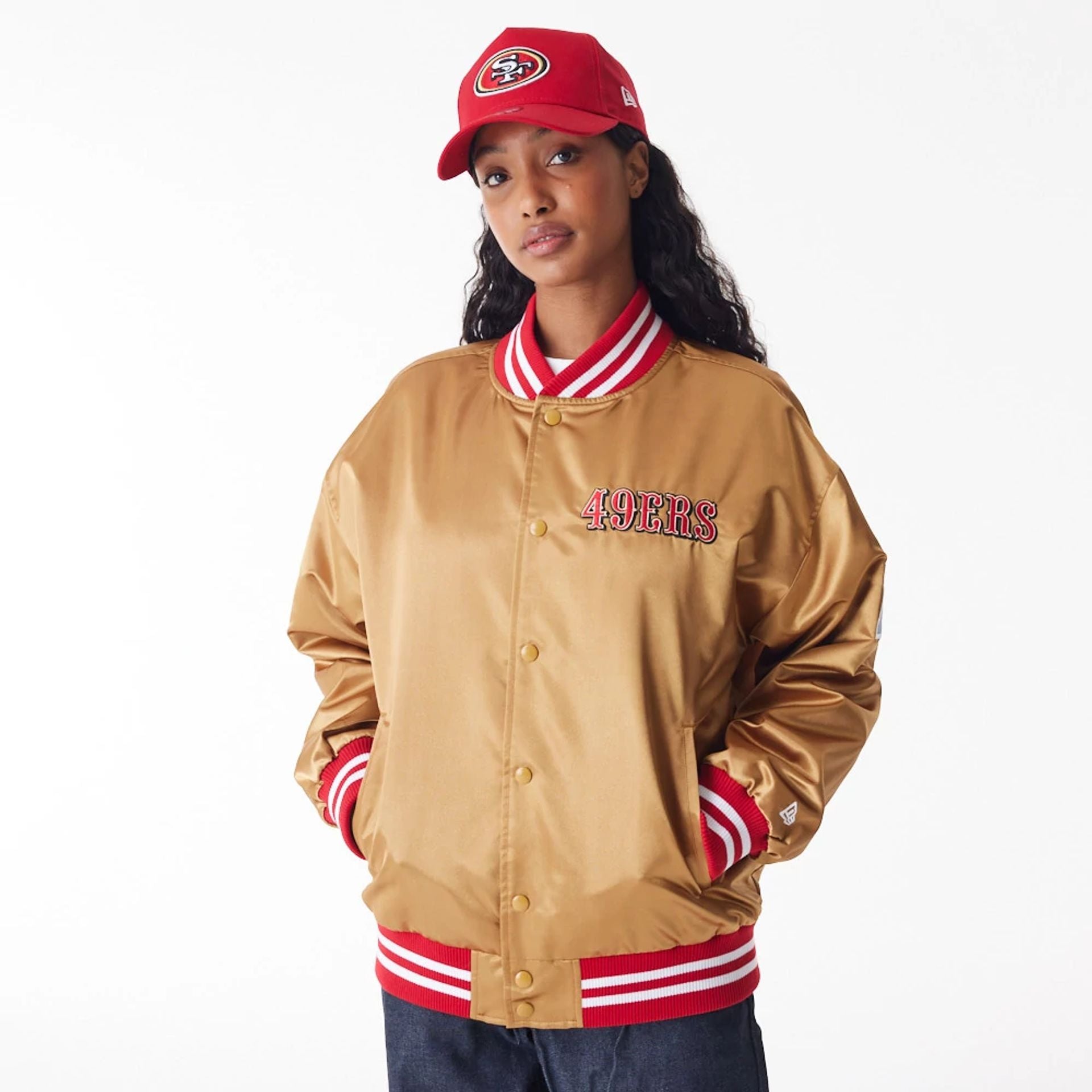 San Francisco good 49ers Satin Jacket Womens S