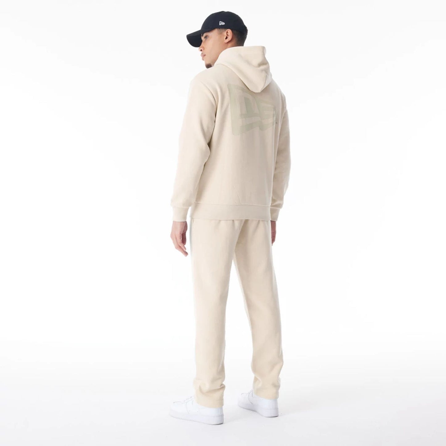 The Male model is wearing  New Era Cream Straight Leg Joggers  4