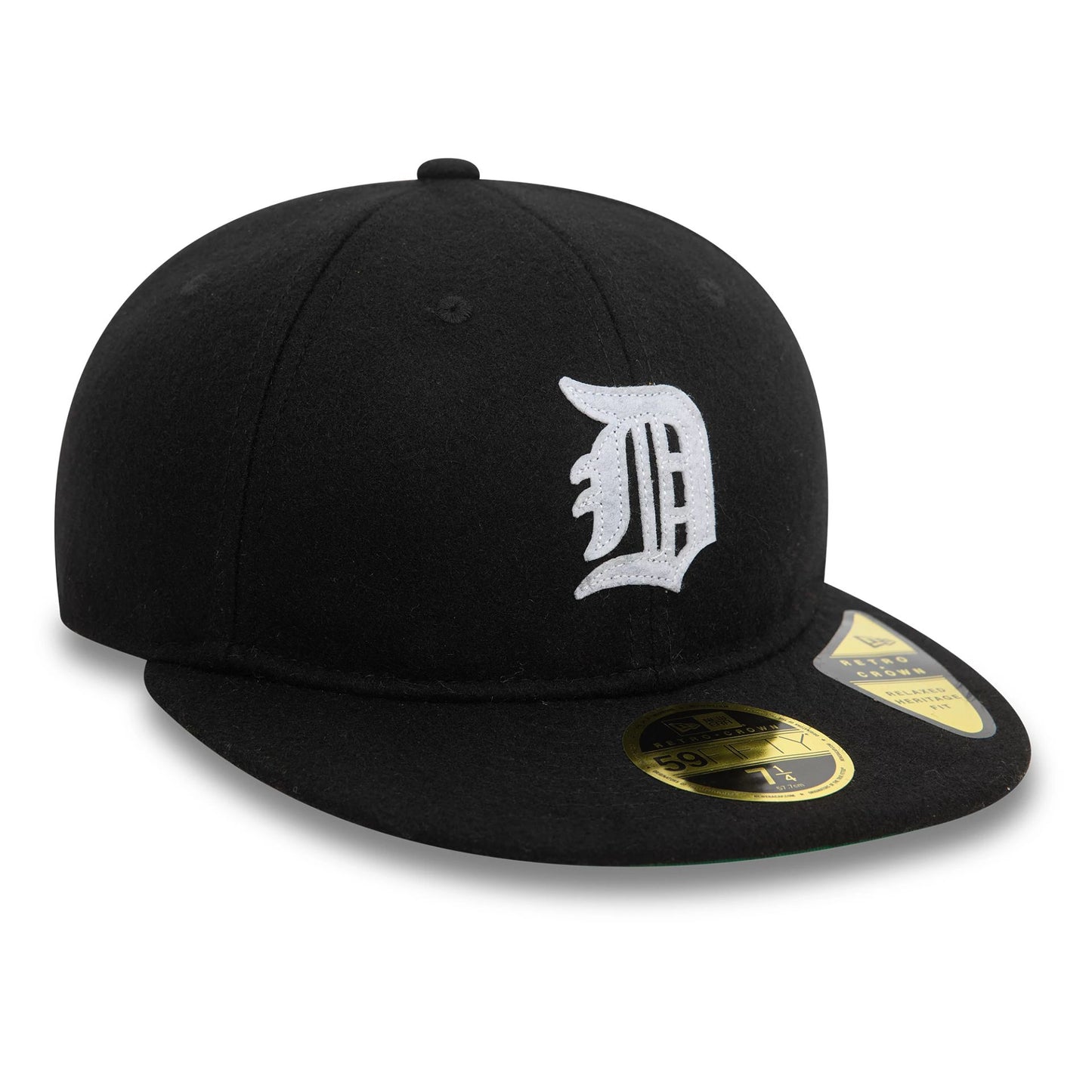 This is a Detroit Tigers MLB Cooperstown Script Black Retro Crown 59FIFTY Fitted Cap 4