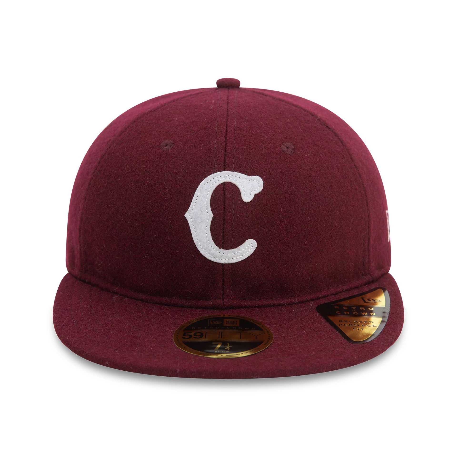 This is a Cincinnati Reds MLB Cooperstown Script Dark Purple Retro Crown 59FIFTY Fitted Cap 3