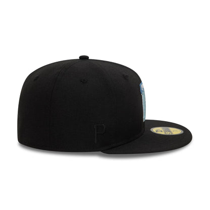 This is a Pittsburgh Pirates MLB Pin Pack Black 59FIFTY Fitted Cap 5