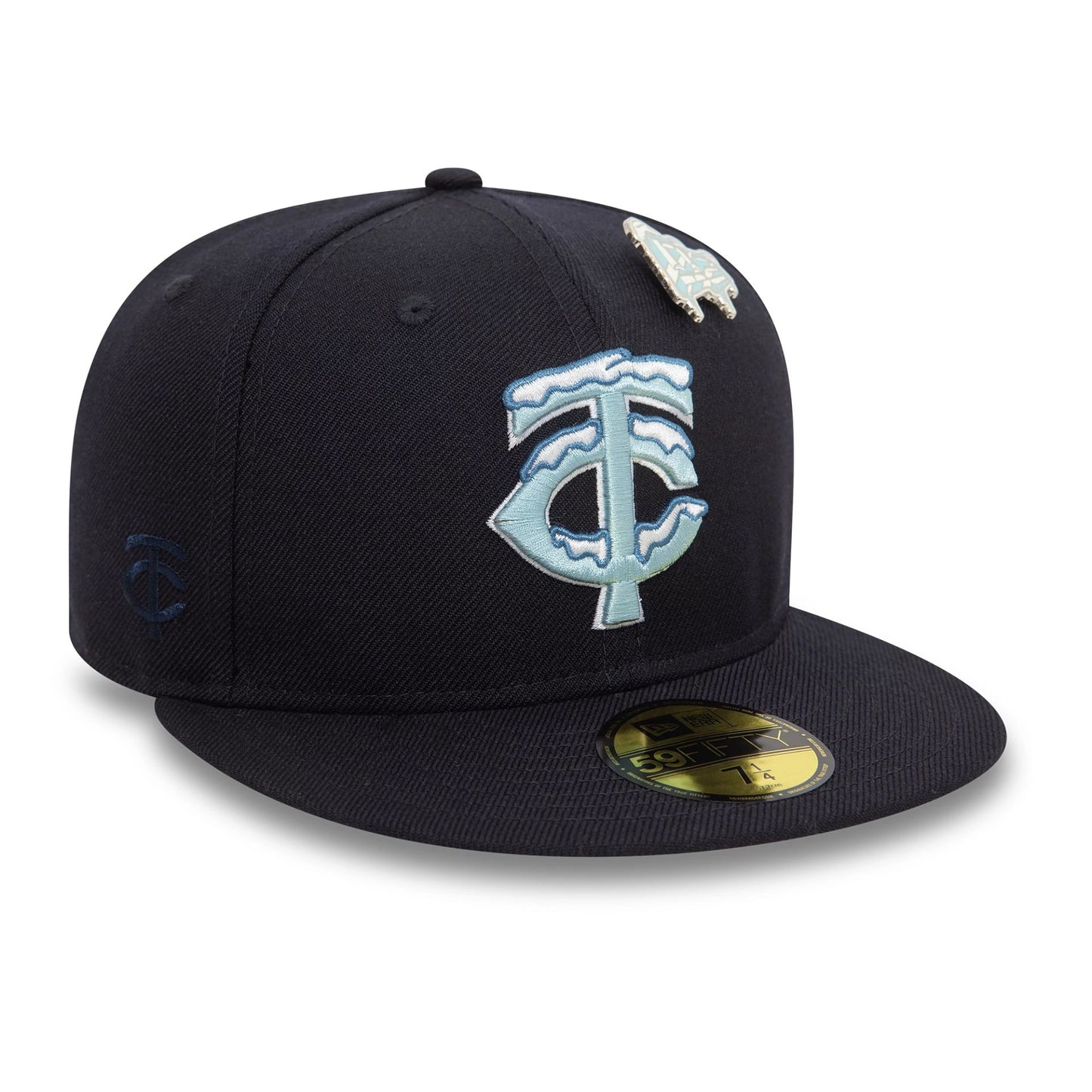 This is a Minnesota Twins MLB Pin Pack Navy 59FIFTY Fitted Cap 4