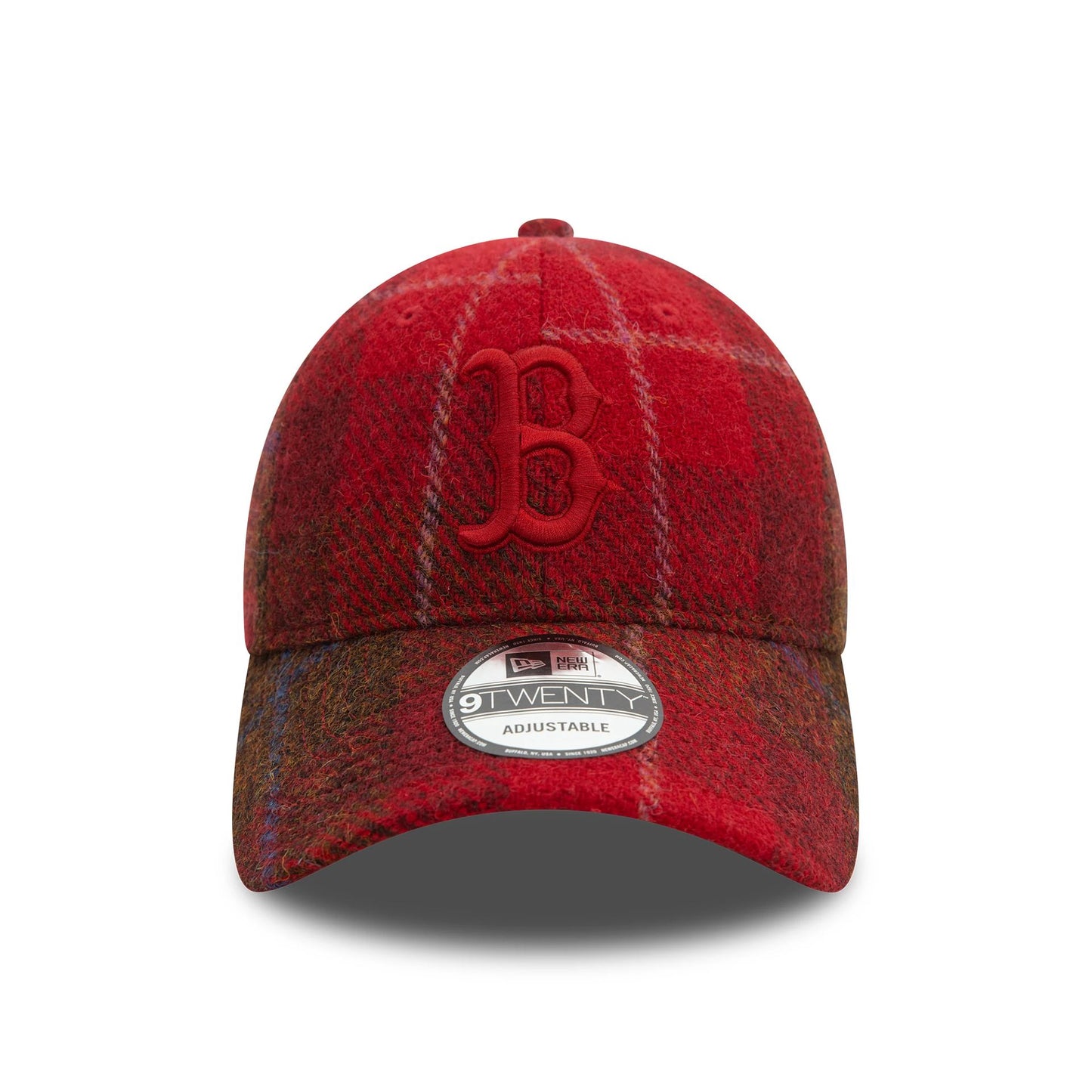 This is a Boston Red Sox Image Harris Tweed® Dark Red 9TWENTY Adjustable Cap 2