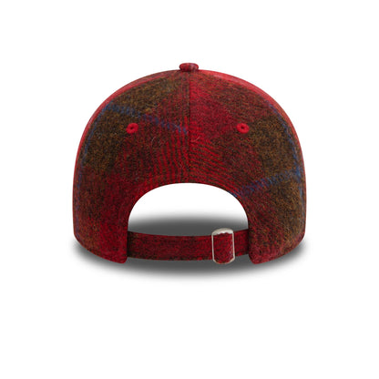 This is a Boston Red Sox Image Harris Tweed® Dark Red 9TWENTY Adjustable Cap 4