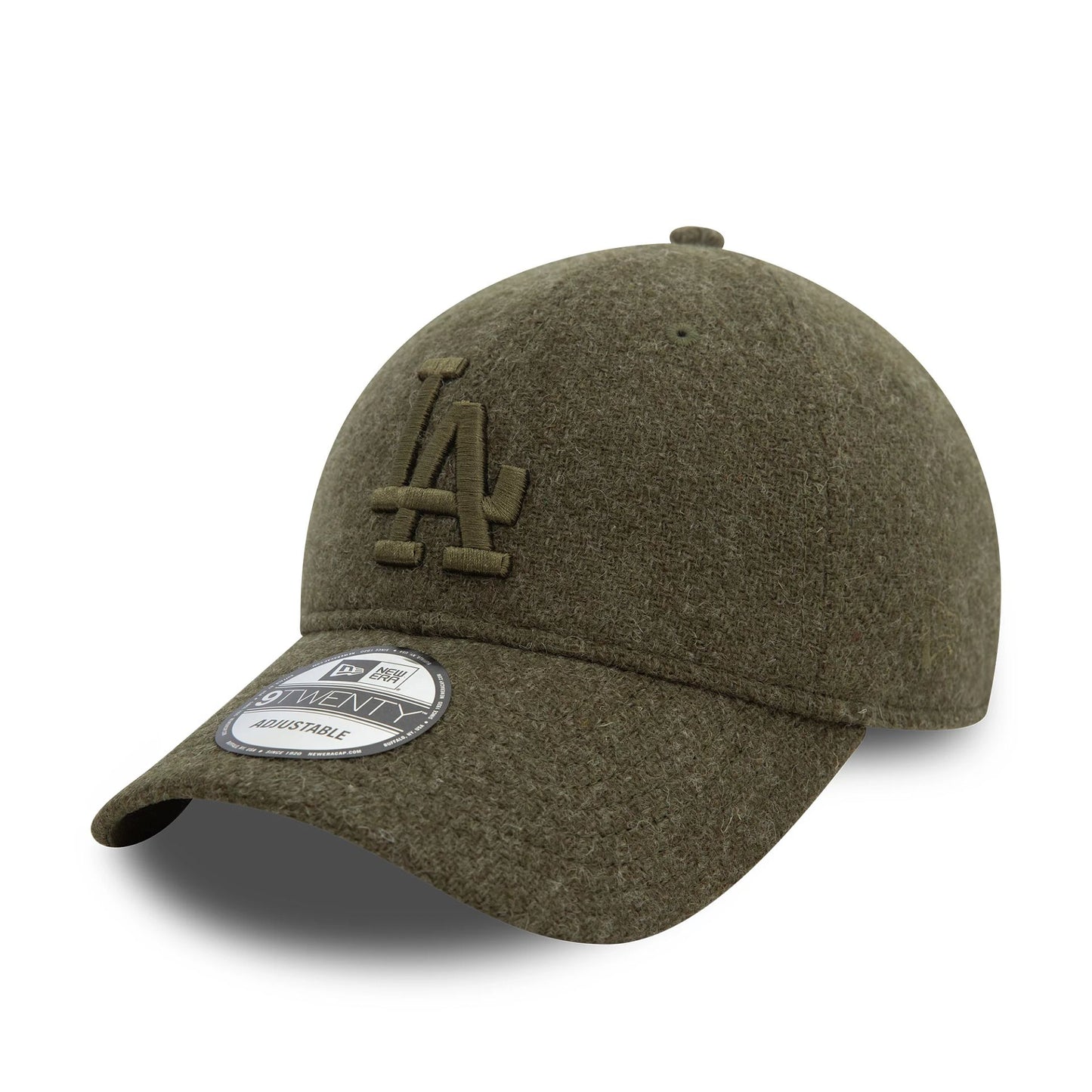 This is a LA Dodgers Image Harris Tweed® Dark Green 9TWENTY Adjustable Cap 1