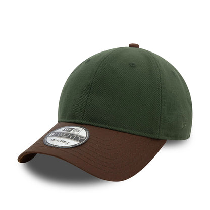 This is a  New Era Image Heavy Twill Green 9TWENTY Adjustable Cap 1