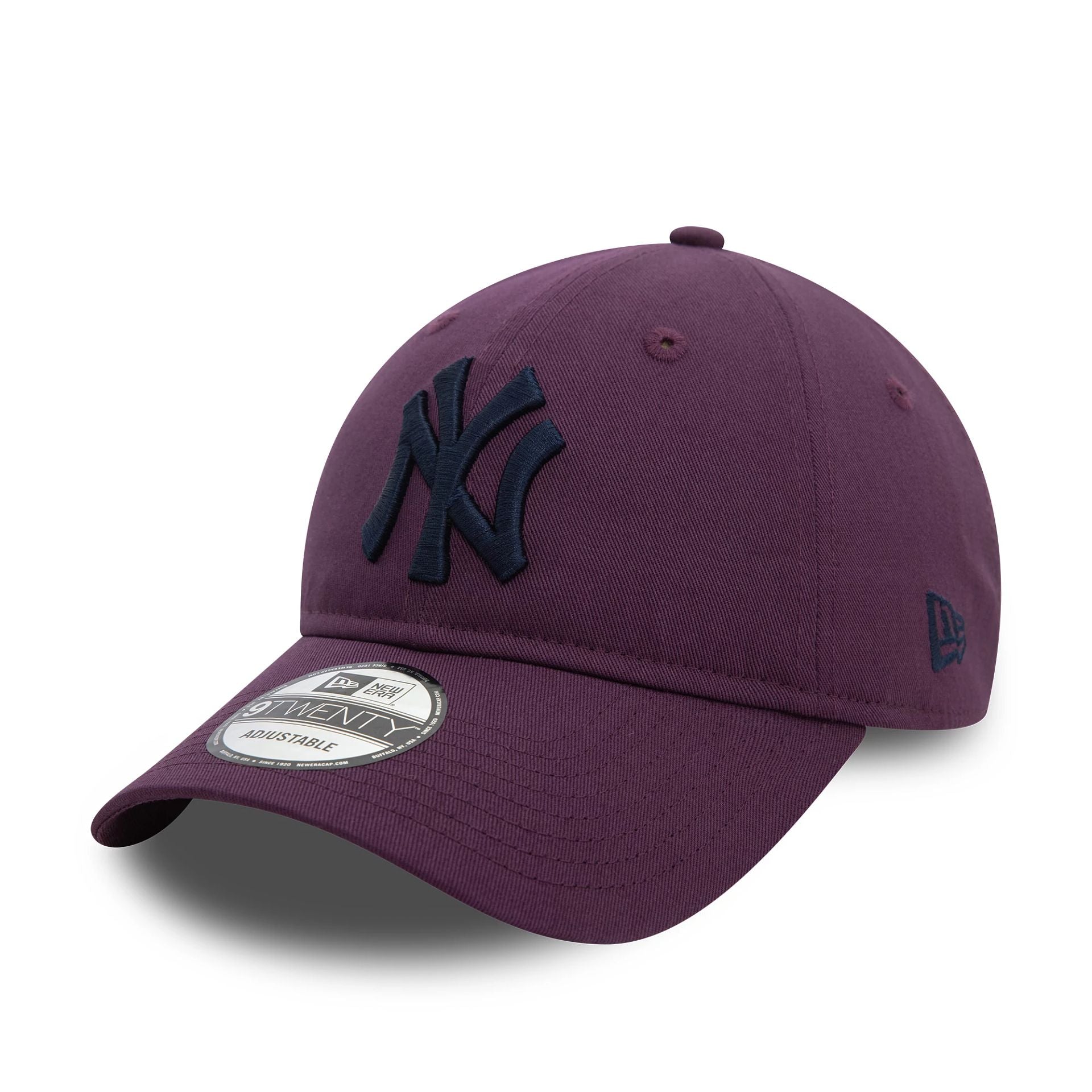 This is a New York Yankees League Essential Dark Purple 9TWENTY Adjustable Cap 1