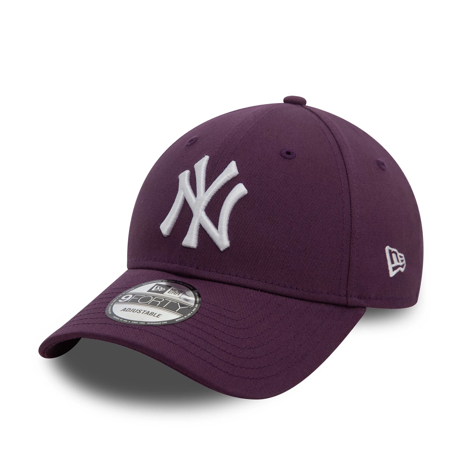 This is a New York Yankees League Essential Dark Purple 9FORTY Adjustable Cap 1