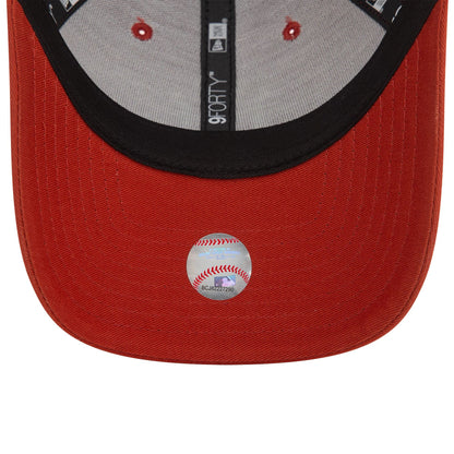 This is a New York Yankees League Essential Red 9FORTY Adjustable Cap 5