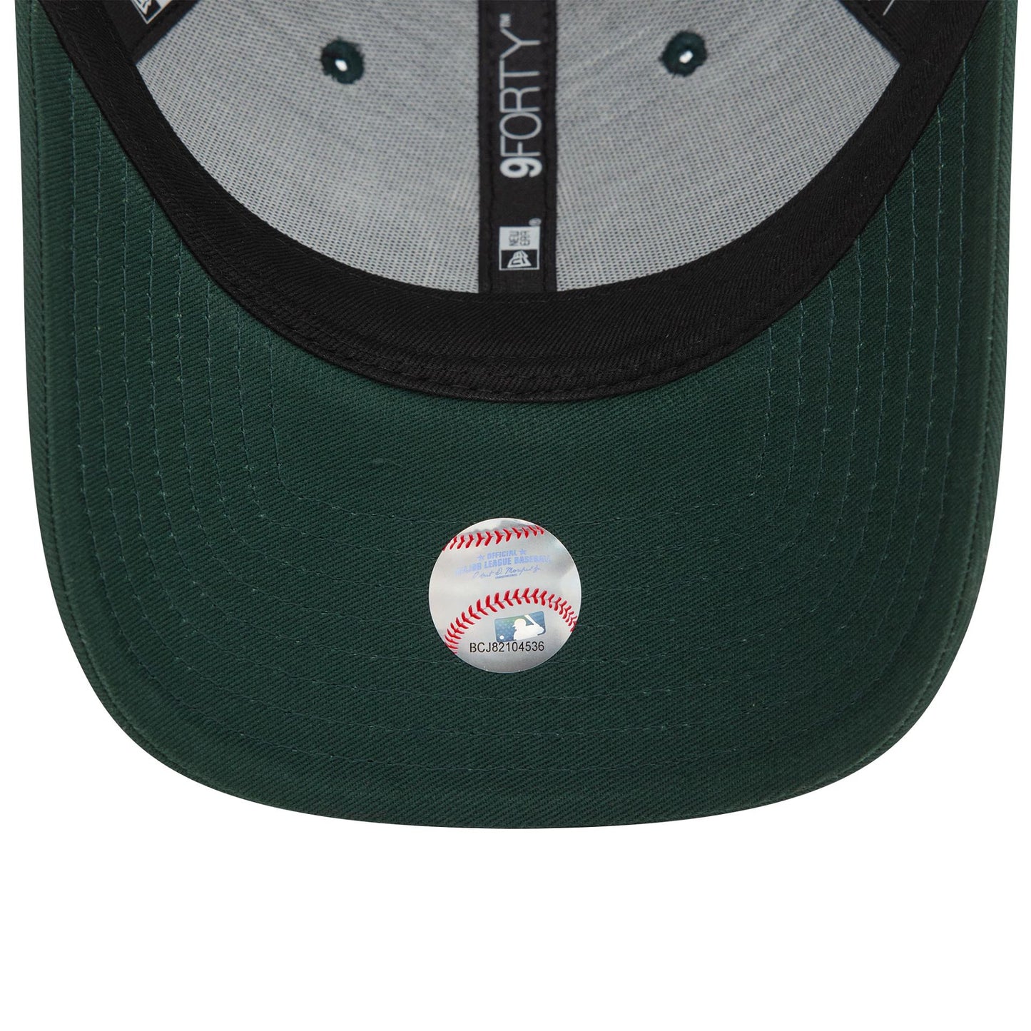 This is a New York Yankees League Essential Dark Green 9FORTY Adjustable Cap 5