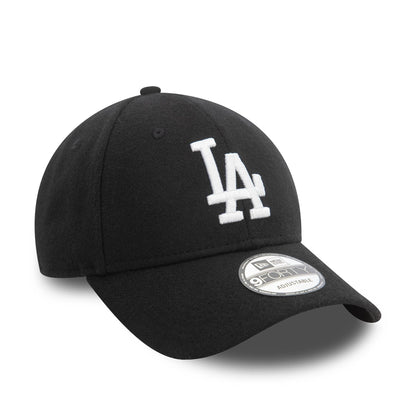 This is a LA Dodgers Melton Wool Black 9FORTY Adjustable Cap 3