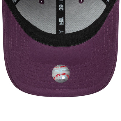 This is a New York Yankees League Essential Dark Purple 39THIRTY Stretch Fit Cap 5