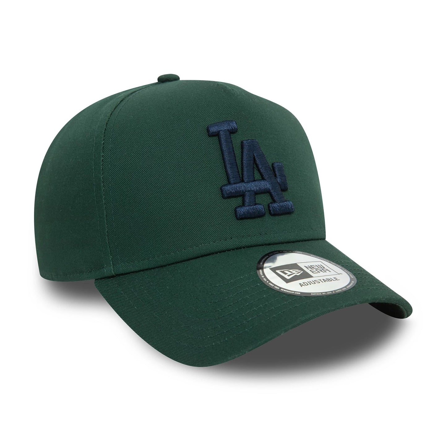 This is a LA Dodgers League Essential Dark Green 9FORTY E-Frame Trucker Cap 3