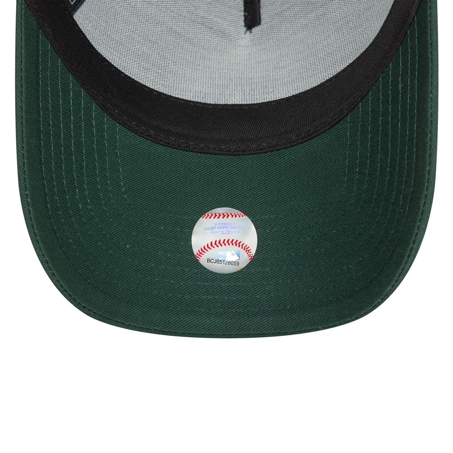 This is a LA Dodgers League Essential Dark Green 9FORTY E-Frame Trucker Cap 5