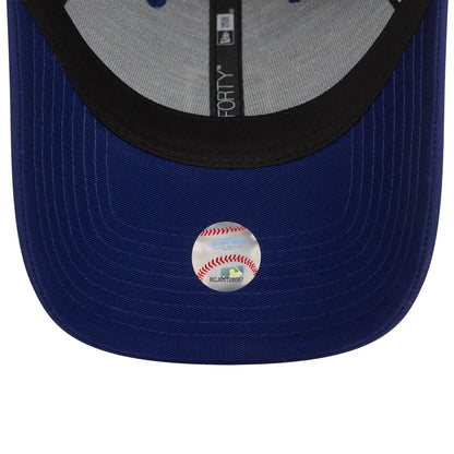 This is a LA Dodgers Metallic Patch Dark Blue 9FORTY Adjustable Cap 5