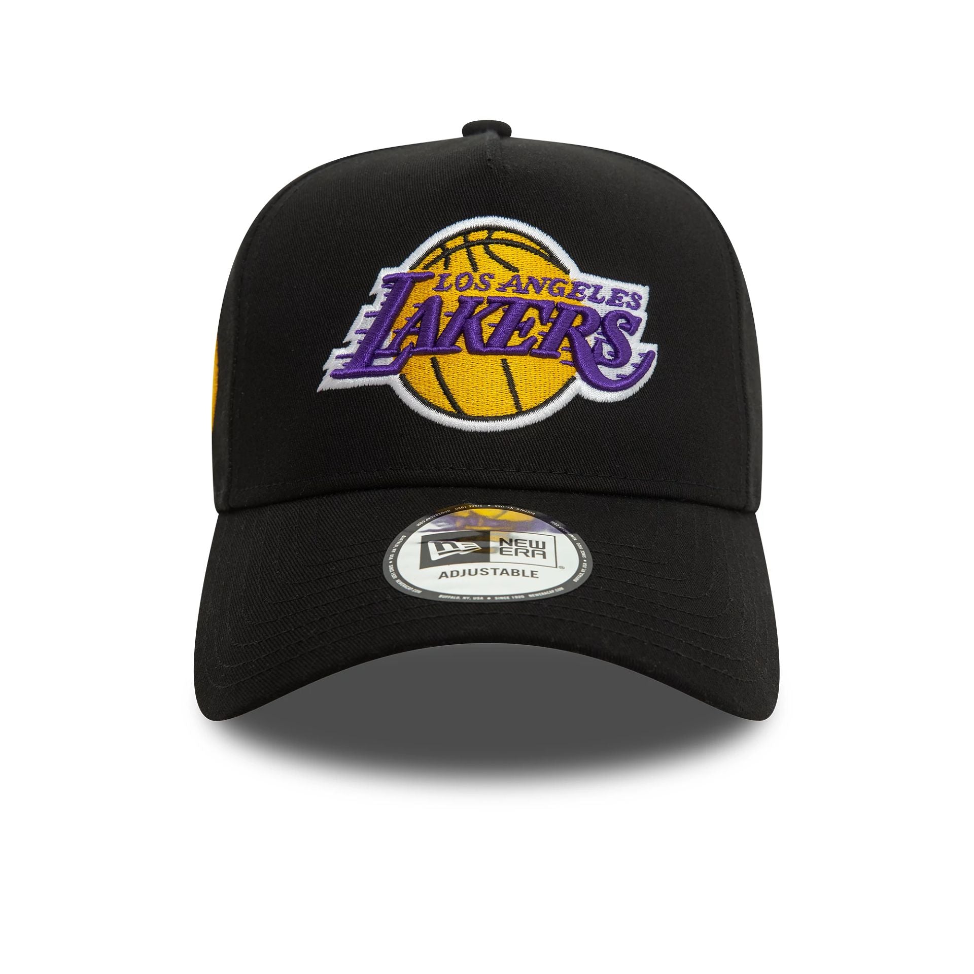 This is a LA Lakers Patch Black 9FORTY E-Frame Cap 2