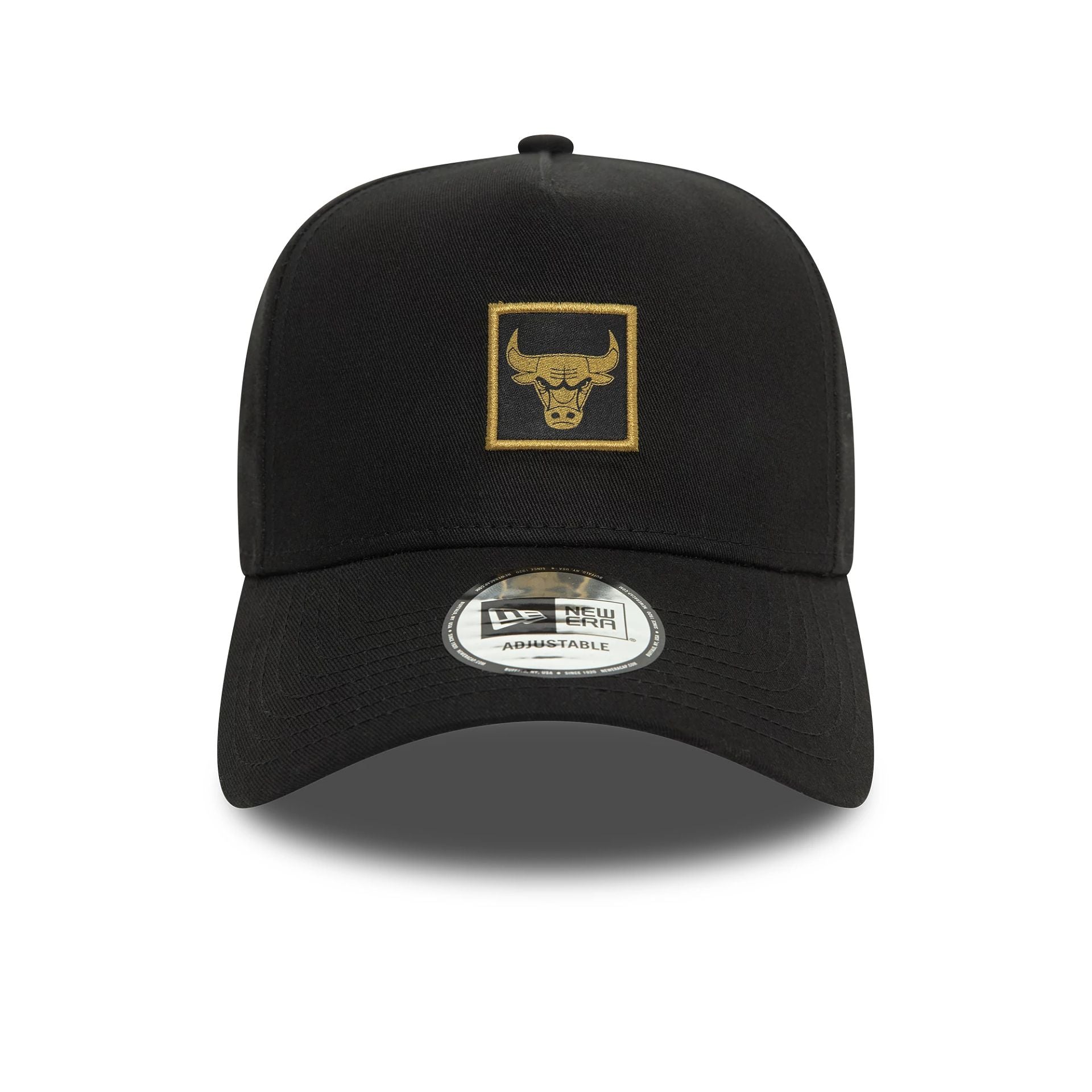 This is a Chicago Bulls Metallic Patch Black 9FORTY E-Frame Cap 2