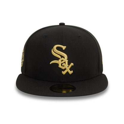 This is a Chicago White Sox Cooperstown Metallic Black 59FIFTY Fitted Cap 2