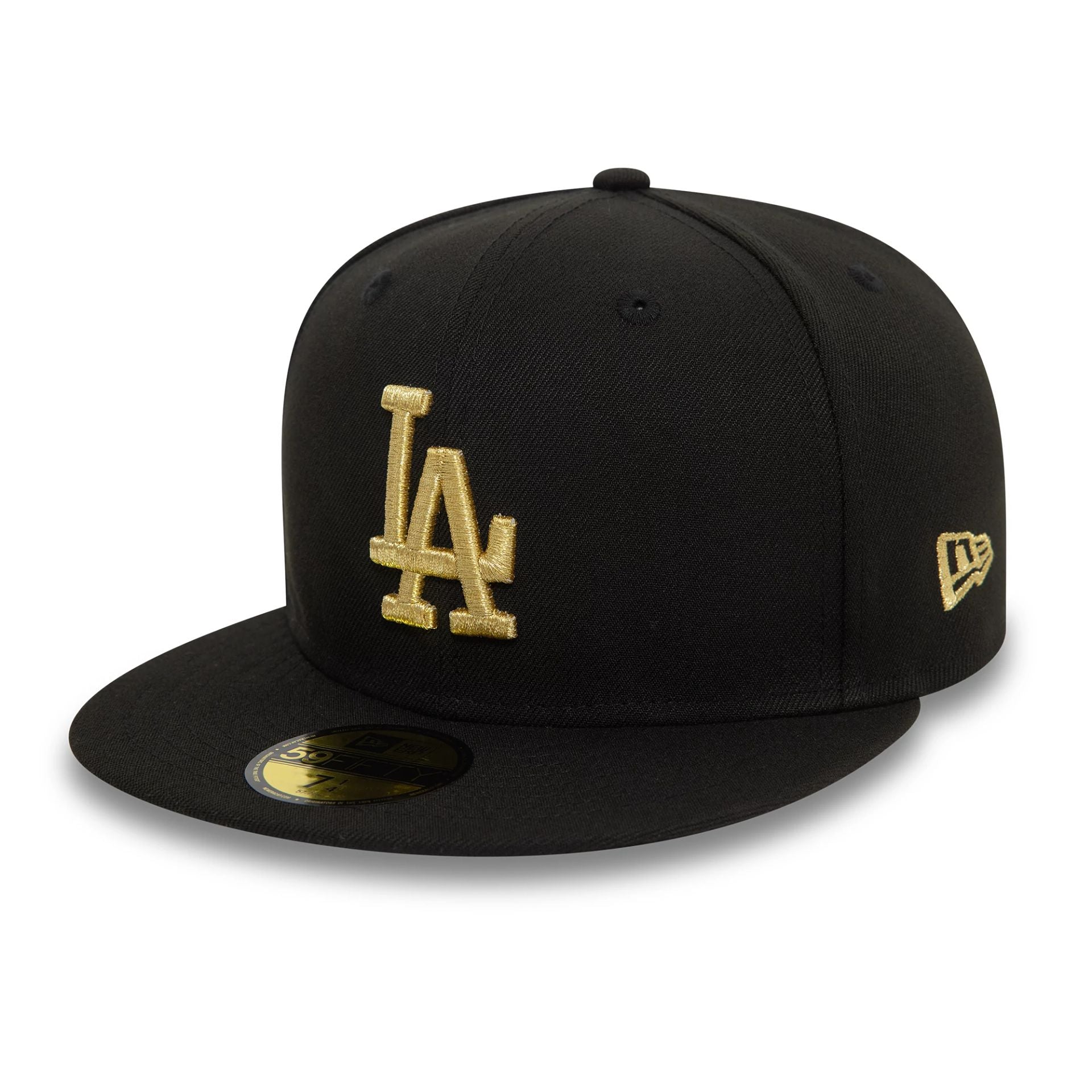 This is a LA Dodgers Cooperstown Metallic Black 59FIFTY Fitted Cap 3