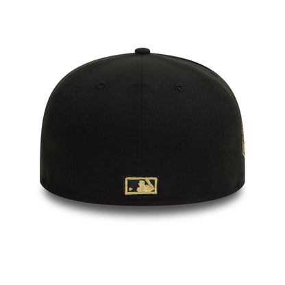 This is a LA Dodgers Cooperstown Metallic Black 59FIFTY Fitted Cap 5