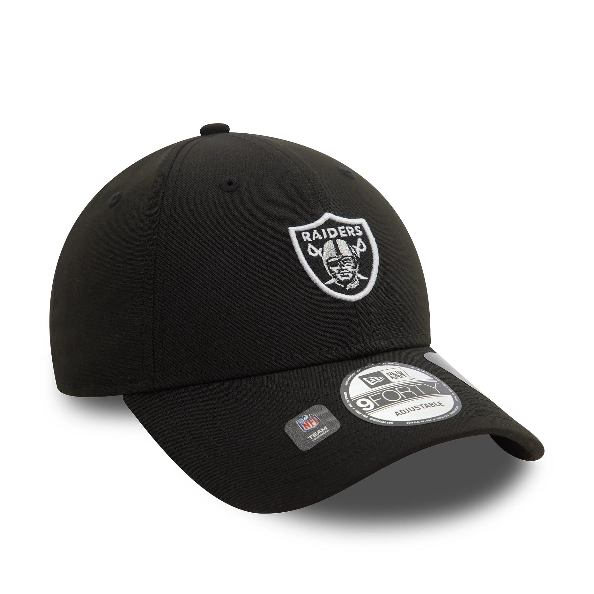 This is a Las Vegas Raiders Repreve® Mini Logo Black 9FORTY Adjustable Cap 3