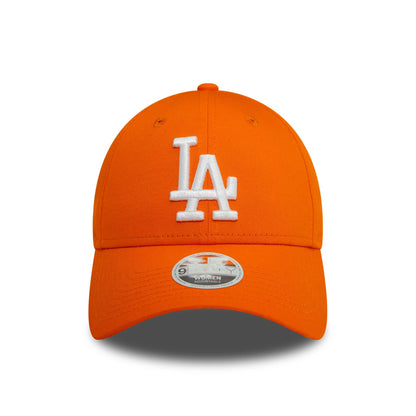 This is a LA Dodgers Womens League Essential Orange 9FORTY Adjustable Cap 2