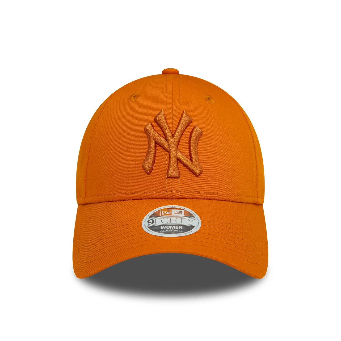 This is a New York Yankees Womens League Essential Orange 9FORTY Adjustable Cap 2