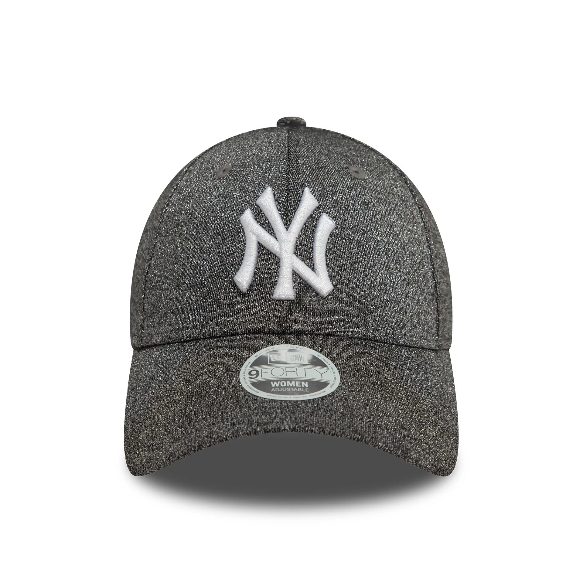 This is a New York Yankees Womens Glitter Black 9FORTY Adjustable Cap 2