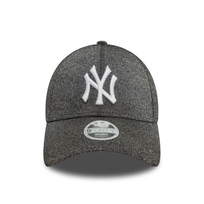 This is a New York Yankees Womens Glitter Black 9FORTY Adjustable Cap 2