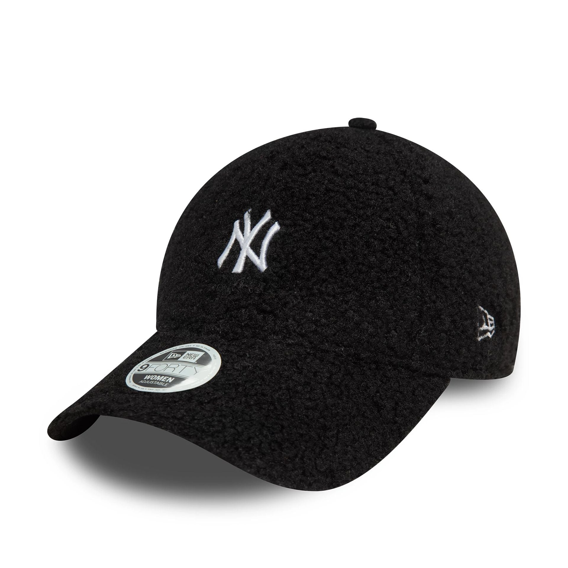 This is a New York Yankees Womens Borg Black 9FORTY Adjustable Cap 1