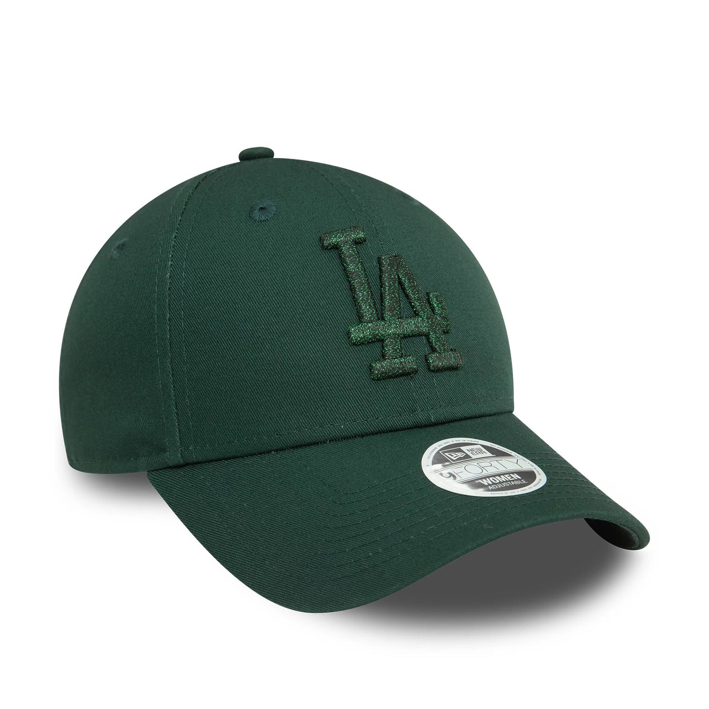 This is a LA Dodgers Womens Metallic Dark Green 9FORTY Adjustable Cap 3