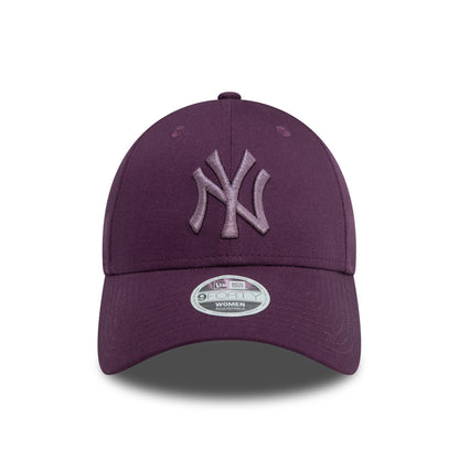 This is a New York Yankees Womens Metallic Dark Purple 9FORTY Adjustable Cap 2