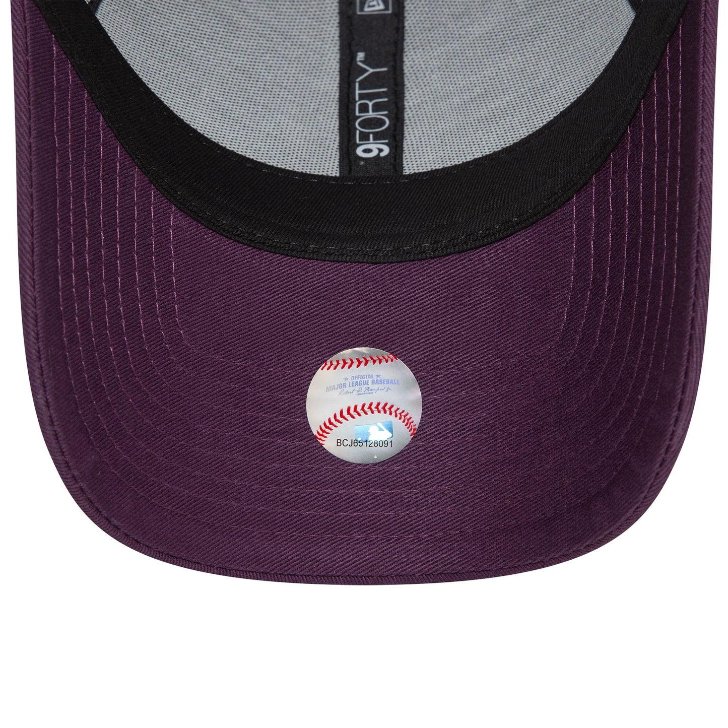 This is a New York Yankees Womens Metallic Dark Purple 9FORTY Adjustable Cap 5