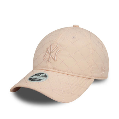 This is a New York Yankees Womens Padded Pastel Pink 9TWENTY Adjustable Cap 1