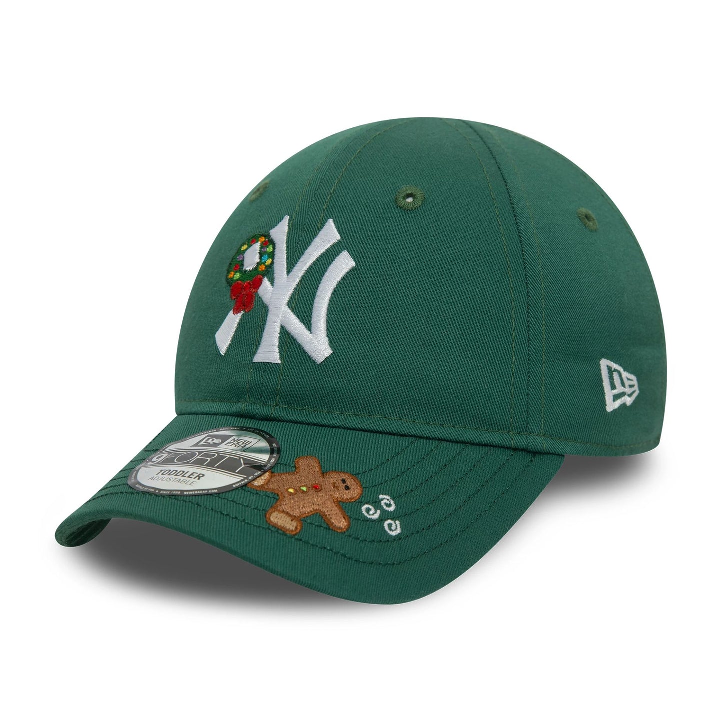 This is a New York Yankees Toddler Icon Green 9FORTY Adjustable Cap 1